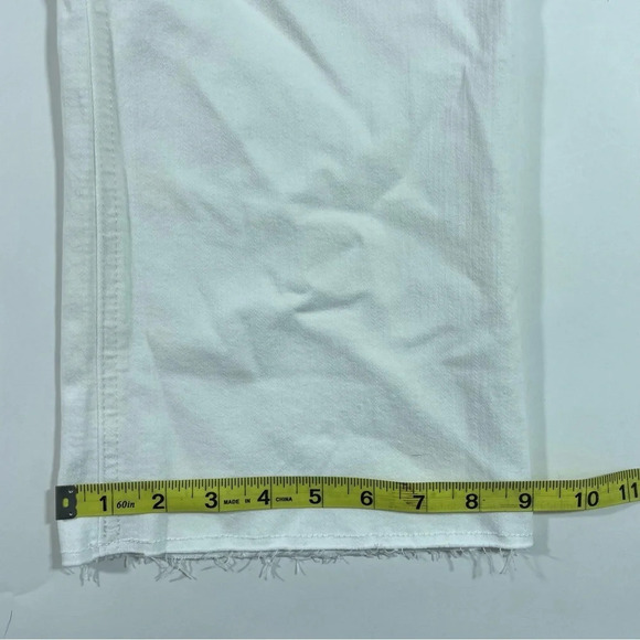 New J Crew 9” Demi Boot Crop Jeans White Wash Size 33 - Picture 9 of 11